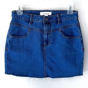 2.1 Mini jean skirt  stretch denim sz 27